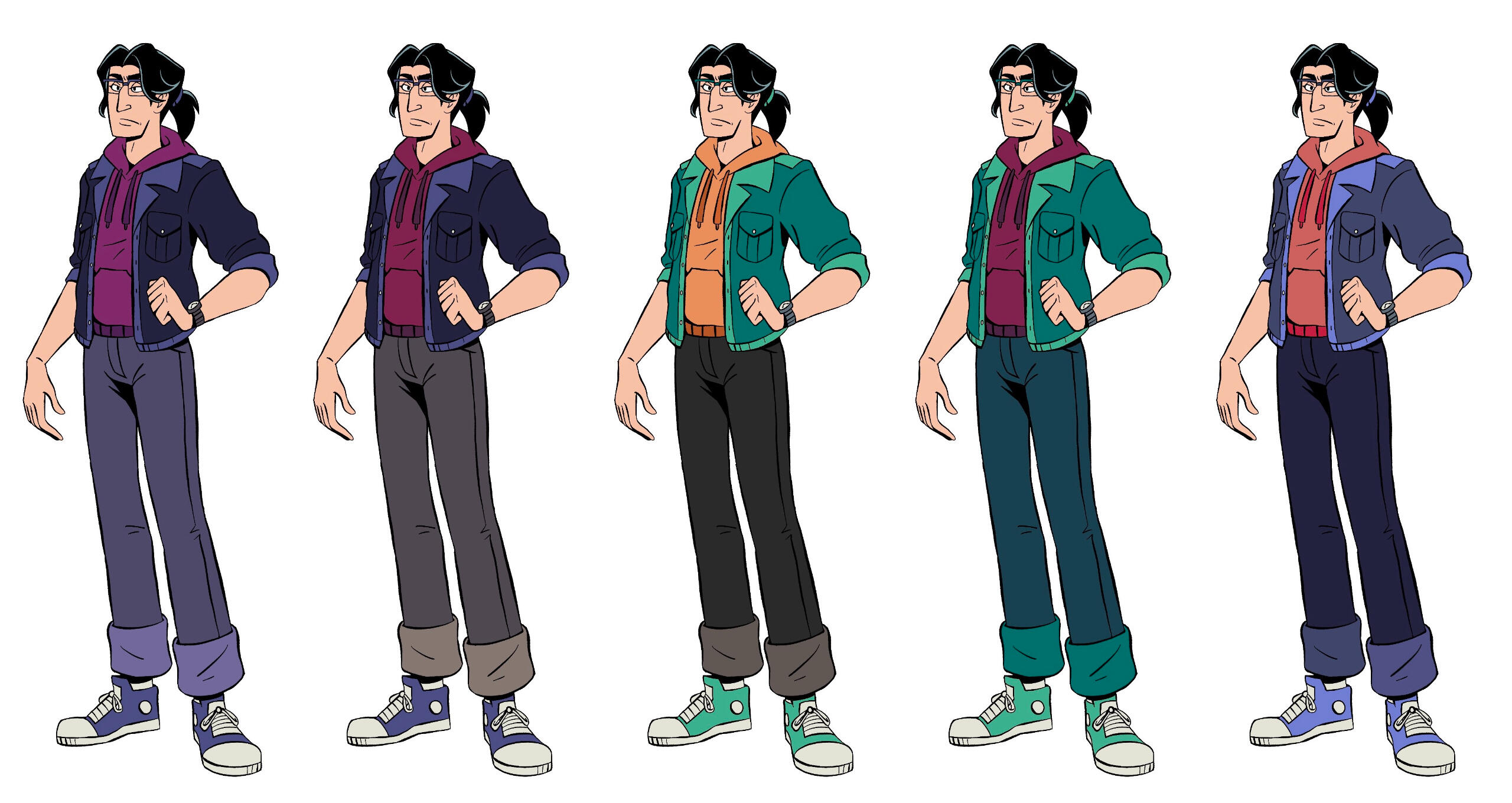 Sam Concept Sketches (Outfits)