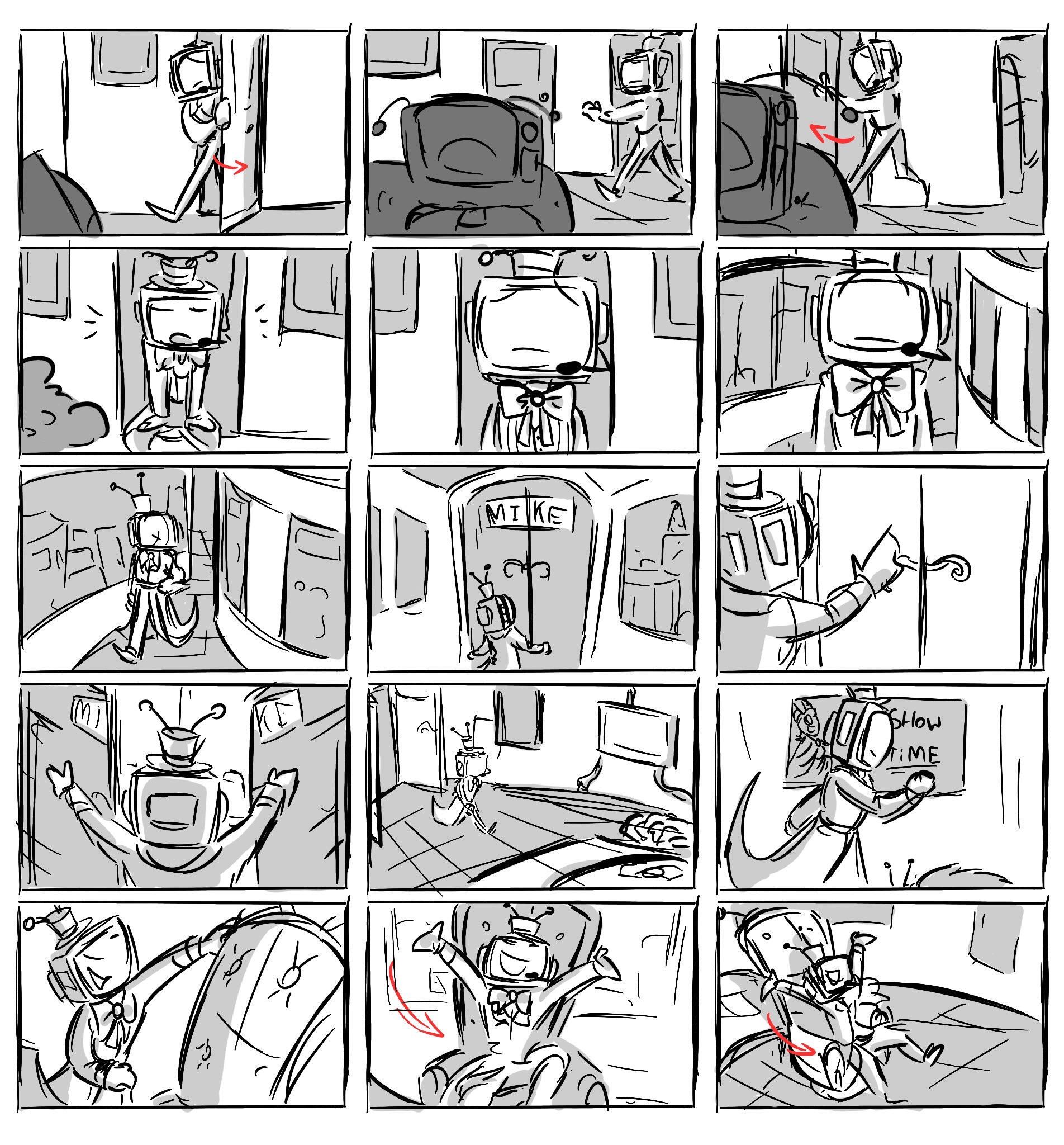 "Biggering" Storyboard 1